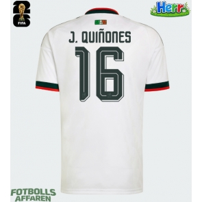Mexiko Julian Quinones #16 Bortatröja VM 2026 Kortärmad